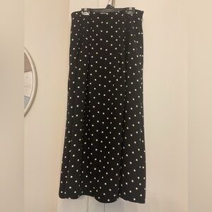 Par Simon’s Contemporaine  Polka Dot Midi/Maxi  Skirt in Black and White